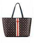 GUESS VAN SANT TOTE MOCHA LOGO