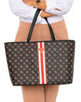 GUESS VAN SANT TOTE MOCHA LOGO