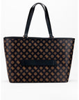 GUESS VAN SANT TOTE MOCHA LOGO