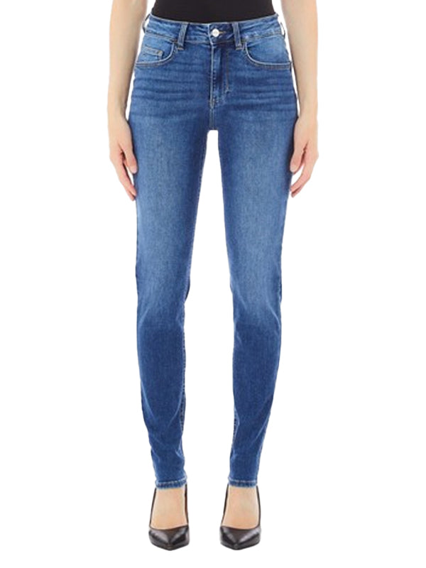 LIU JO PANTS DEN.BLUE DK TOPPY WA