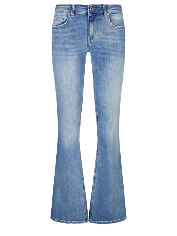 LIU JO PANTS DEN.BLU BLEACH REG.W