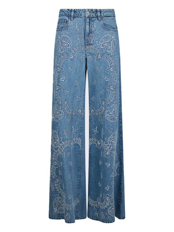 LIU JO GIACCA CAMICIA DENI RICAMO M L DENIM BLUE IND