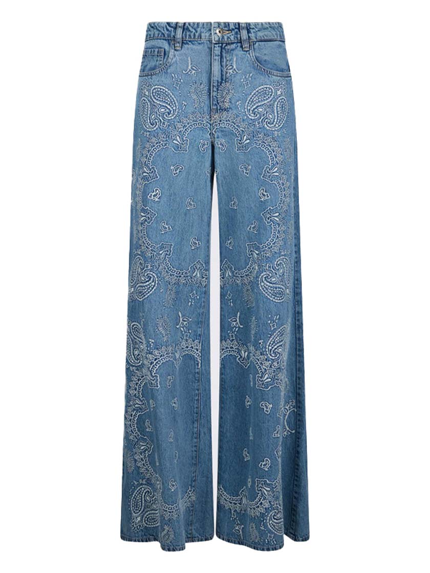 LIU JO GIACCA CAMICIA DENI RICAMO M/L DEN.BLUE IND