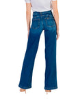 LIU JO B.UP GOOD FLARE H.W. DEN.BLUE DUBBLE WASH
