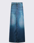 LIU JO GONNA LUNGA DIGITAL PRINTS DEN.BLUE DIGITAL