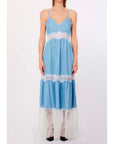 LIU JO ABITO NEW MANHATTAN LACE DENIMBLU L TENCEL L