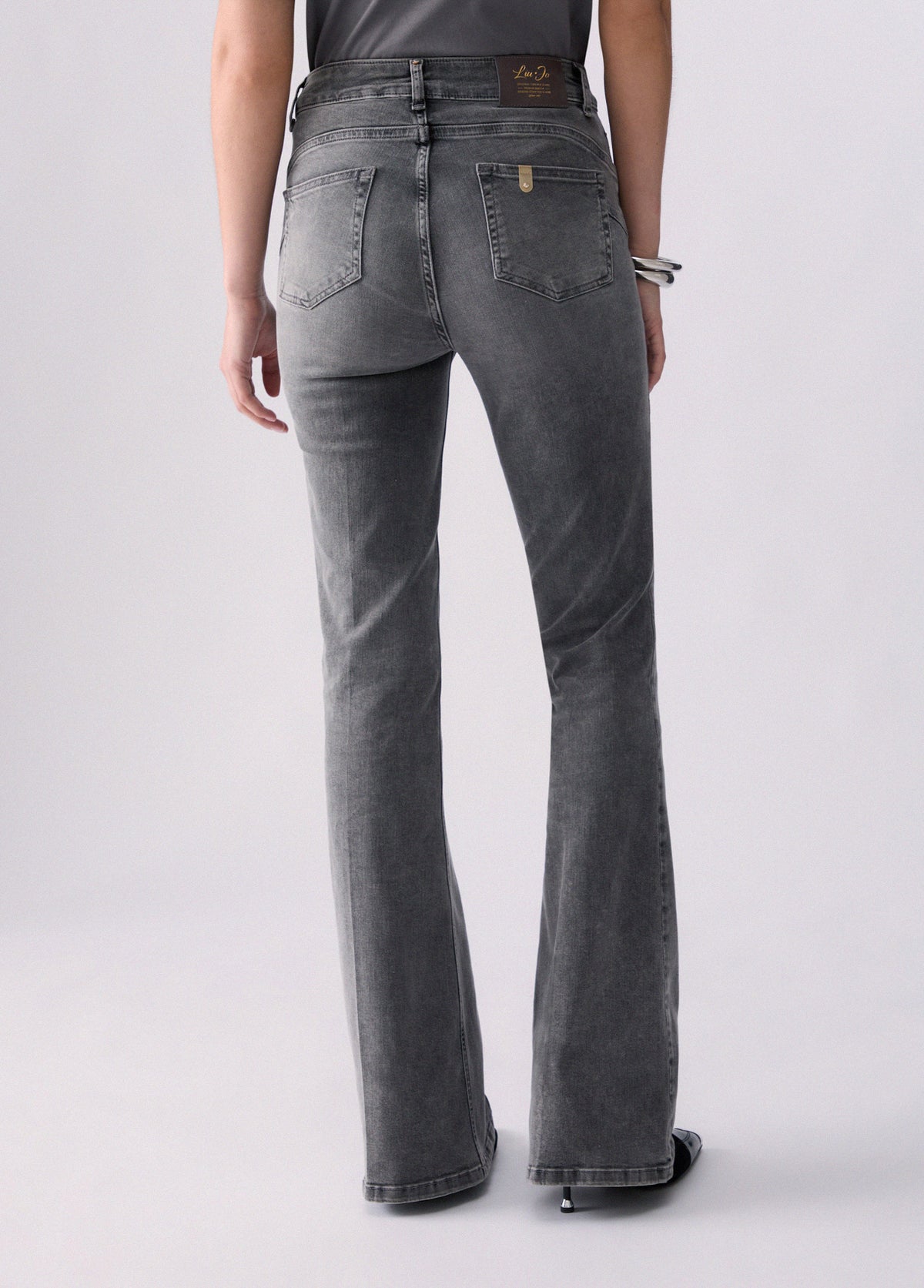 LIU JO PANTS DENIM GREY HOPE WASH