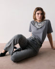 LIU JO PANTS DENIM GREY HOPE WASH