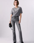 LIU JO PANTS DENIM GREY HOPE WASH