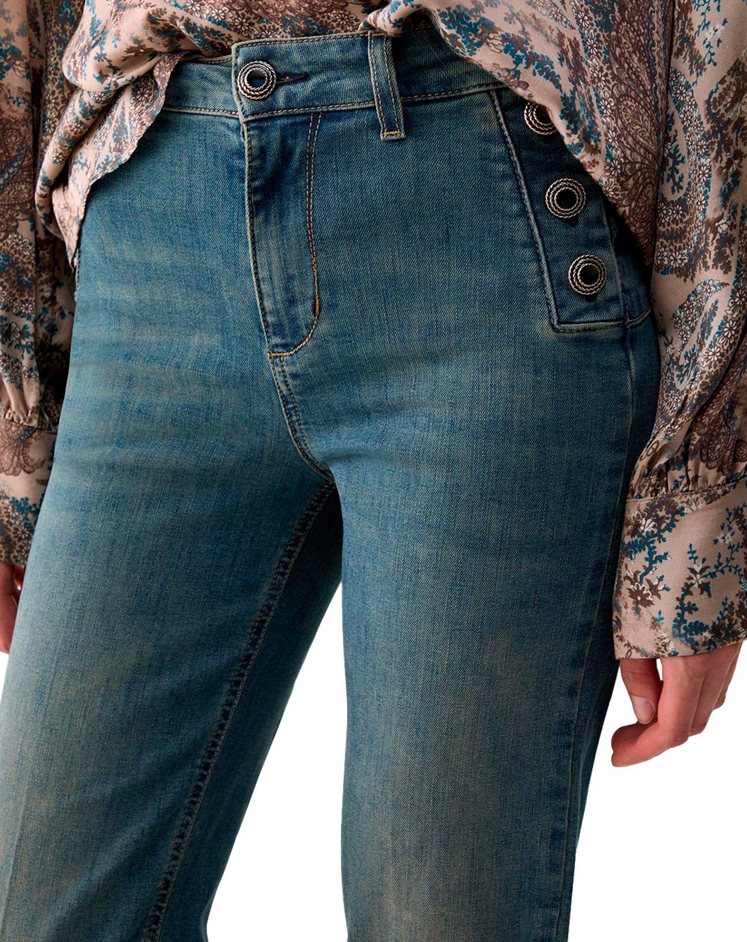 LIU JO PANTS DEN.BLUE DIRTY JOLIE