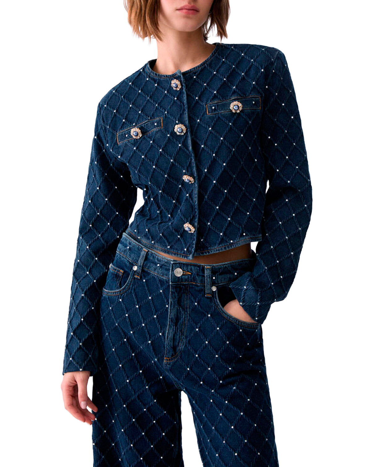 LIU JO JACKET DEN.BLUE SMART DIAMO