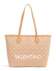 VALENTINO BAGS SHOPPING LIUTO BEIGE/MULTICOLOR