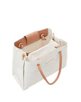 VALENTINO BAGS SHOPPING ALEXIA BLANCO/BEIGE