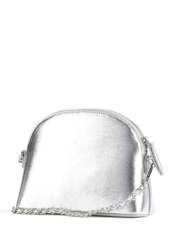 VALENTINO BAGS BANDOLERA MAYFAIR METALIZADO PLATA