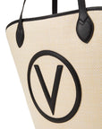 VALENTINO BAGS SHOPPER COVENT NATURAL/NEGRO