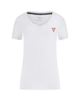 GUESS SS VN MINI TRIANGLE TEE PURE WHITE