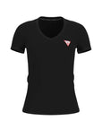 GUESS SS VN MINI TRIANGLE TEE PURE JET BLACK