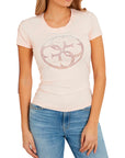 GUESS SS CN 4G LOGO TEE WANNA BE PINK