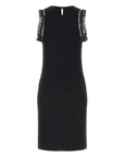 GUESS OLGA FRILL DRESS JET BLACK