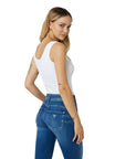 GUESS RIBBED TOP BLANCO