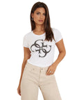 GUESS CAMISETA RN 4G LOGO BLANCO