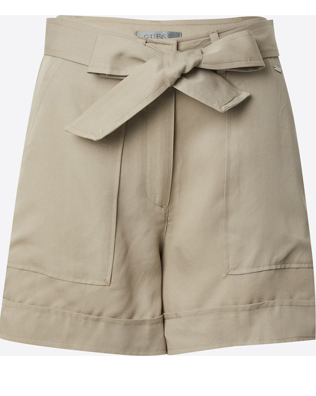 GUESS NEW NINA BELTED SHORT SAGE LEAF