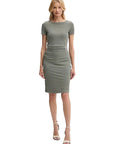 GUESS PRISCA JEWEL PENCIL SKIRT VOLCANO GREY