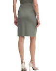 GUESS PRISCA JEWEL PENCIL SKIRT VOLCANO GREY
