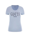 GUESS CN SS GUESS LOGO TEE NIMBUS BLUE