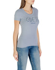 GUESS CN SS GUESS LOGO TEE NIMBUS BLUE