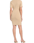 GUESS SS FELICITY SWTR DRESS FOAMY TAUPE
