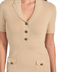 GUESS SS FELICITY SWTR DRESS FOAMY TAUPE