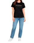 GUESS LEOPARD LUREX LOGO TEE