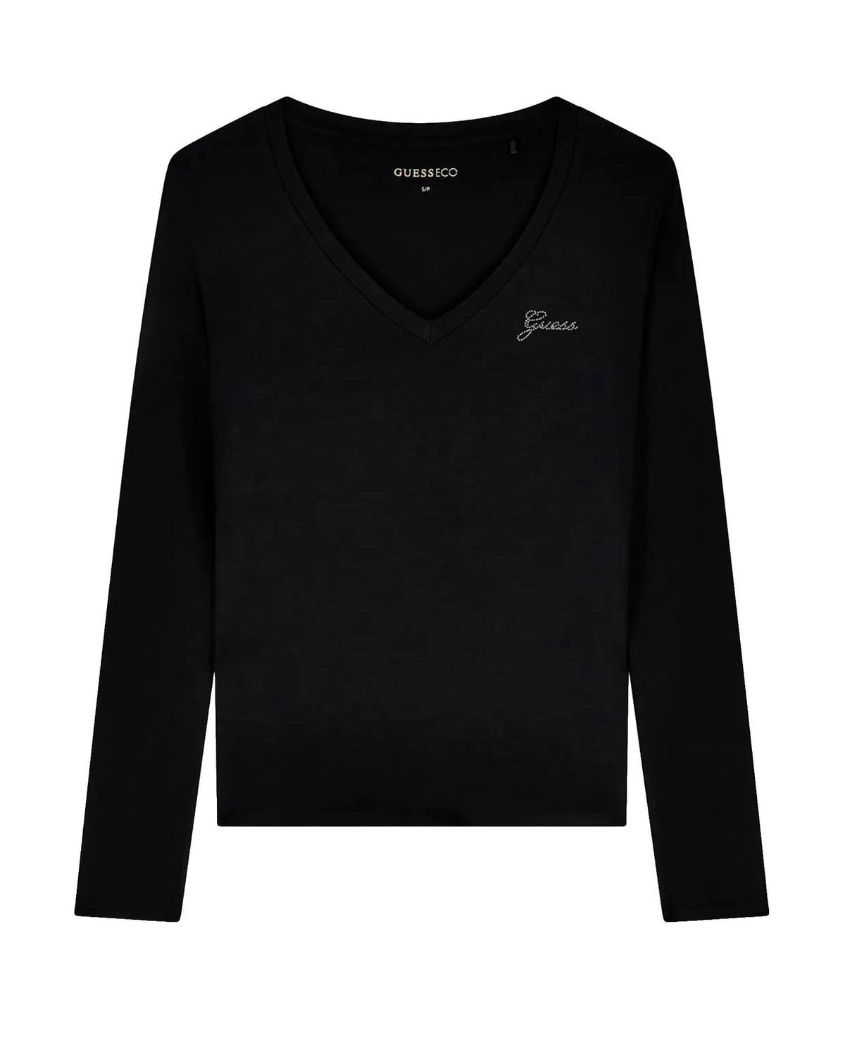 GUESS NEW LS MINI LOGO BLACK