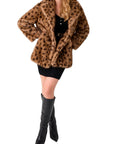 GUESS EUGENIE GEPARD FAUX COAT