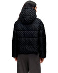 GUESS NEW DAISY CROP LOGO PUFFER