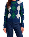 GUESS LS CN GRACIE ARGYLE SWTR