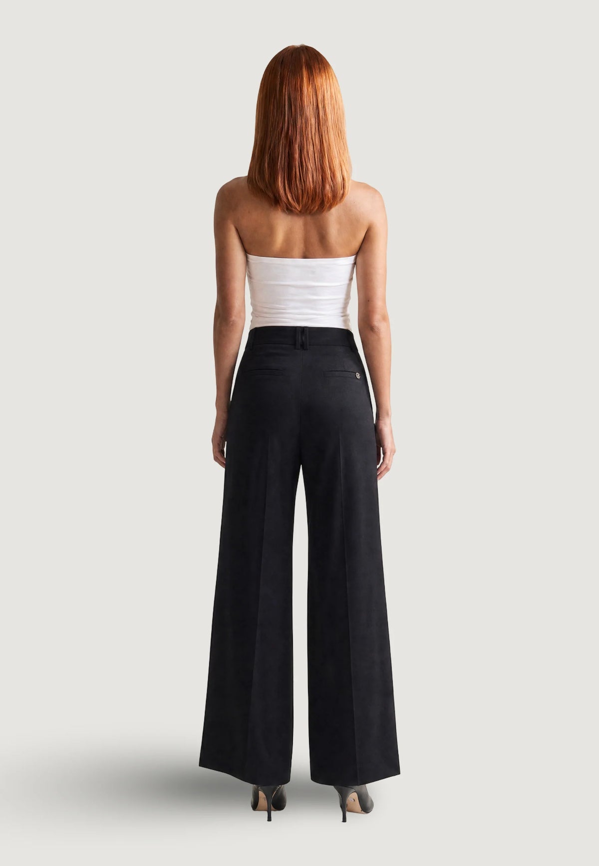 GUESS BASTIENNE WIDE LEG TROUSER JET BLACK A996