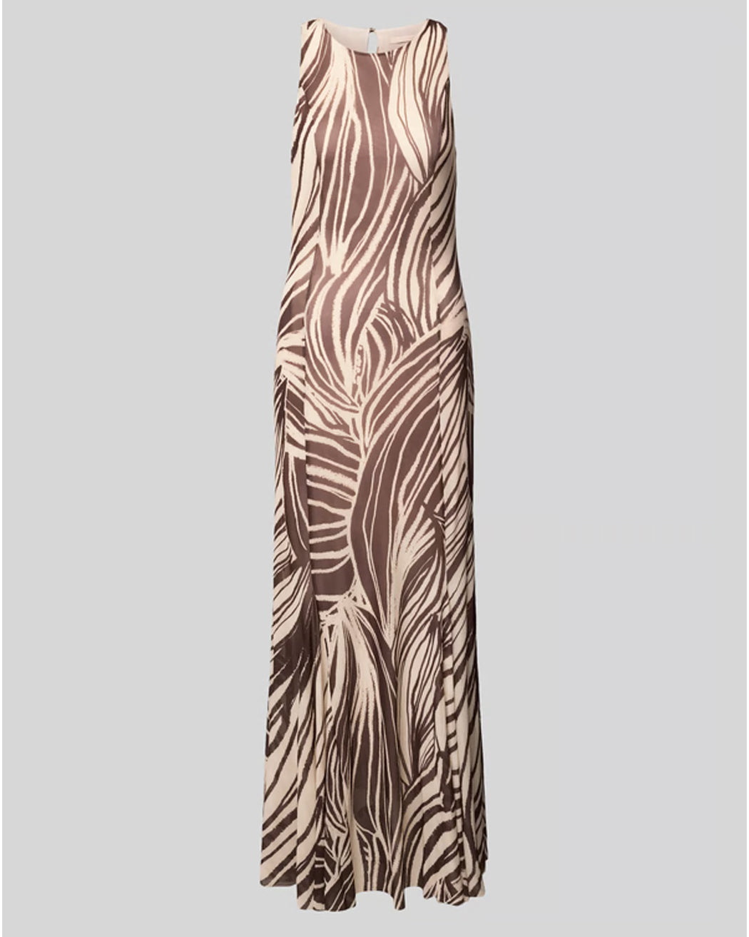 GUESS SL SERAFINA MESH LONG DRESS WILD ESCAPE PRINT