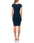 GUESS SS MICHELLE SWTR DRESS BLACKENED BLUE