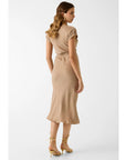 GUESS DALIA BELTED DRESS WET SAND
