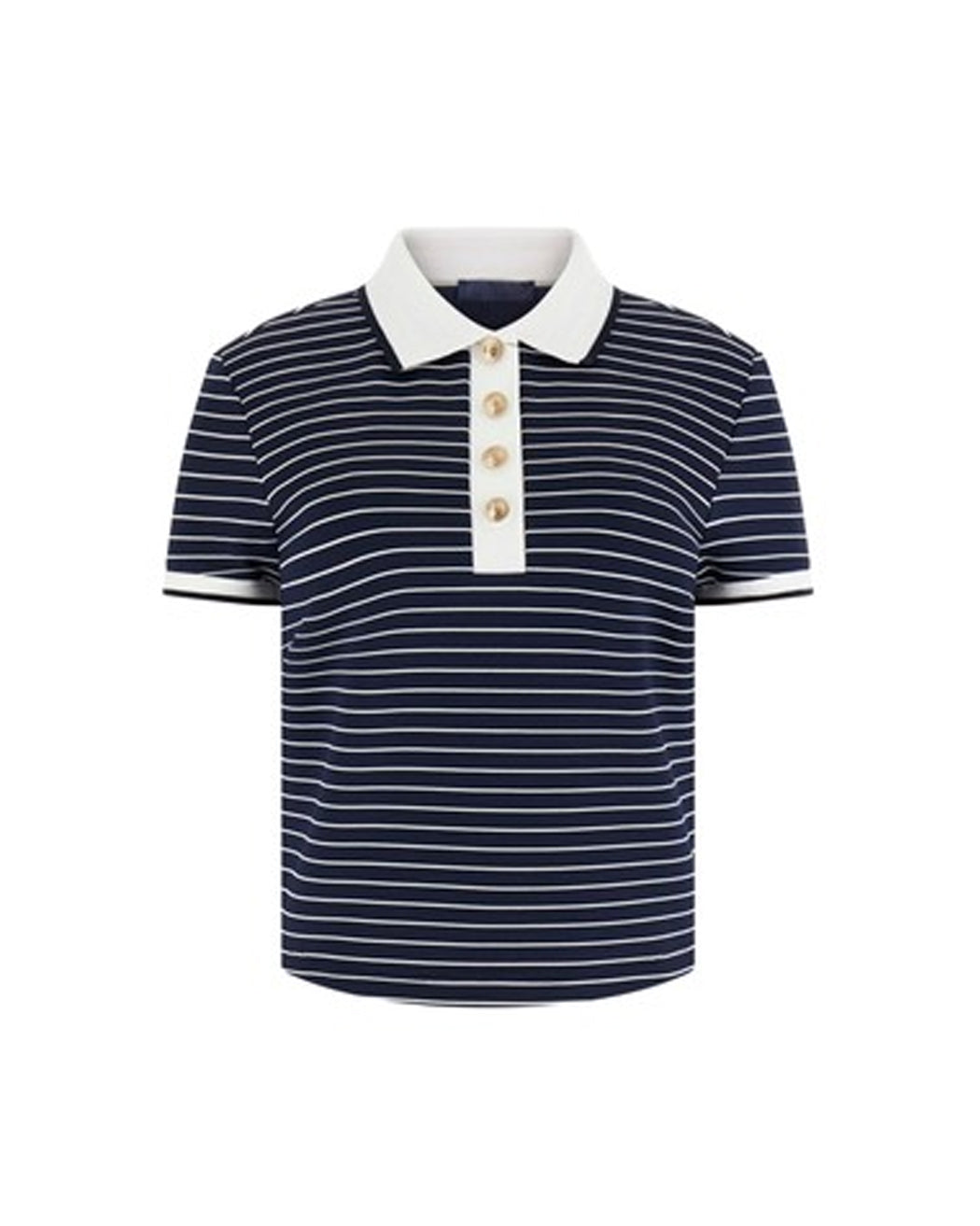 GUESS N SS POLO NK ALPHONSINE STRIPED JET BLACK A9 - ROPA