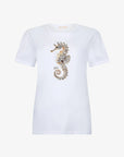 LIU JO ECS T SHIRT MODA M C BCO MILKSHAKE LJ