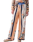 LIUJO PANT.TS NAV LUNGO BLU STR/BLOOM.BIG