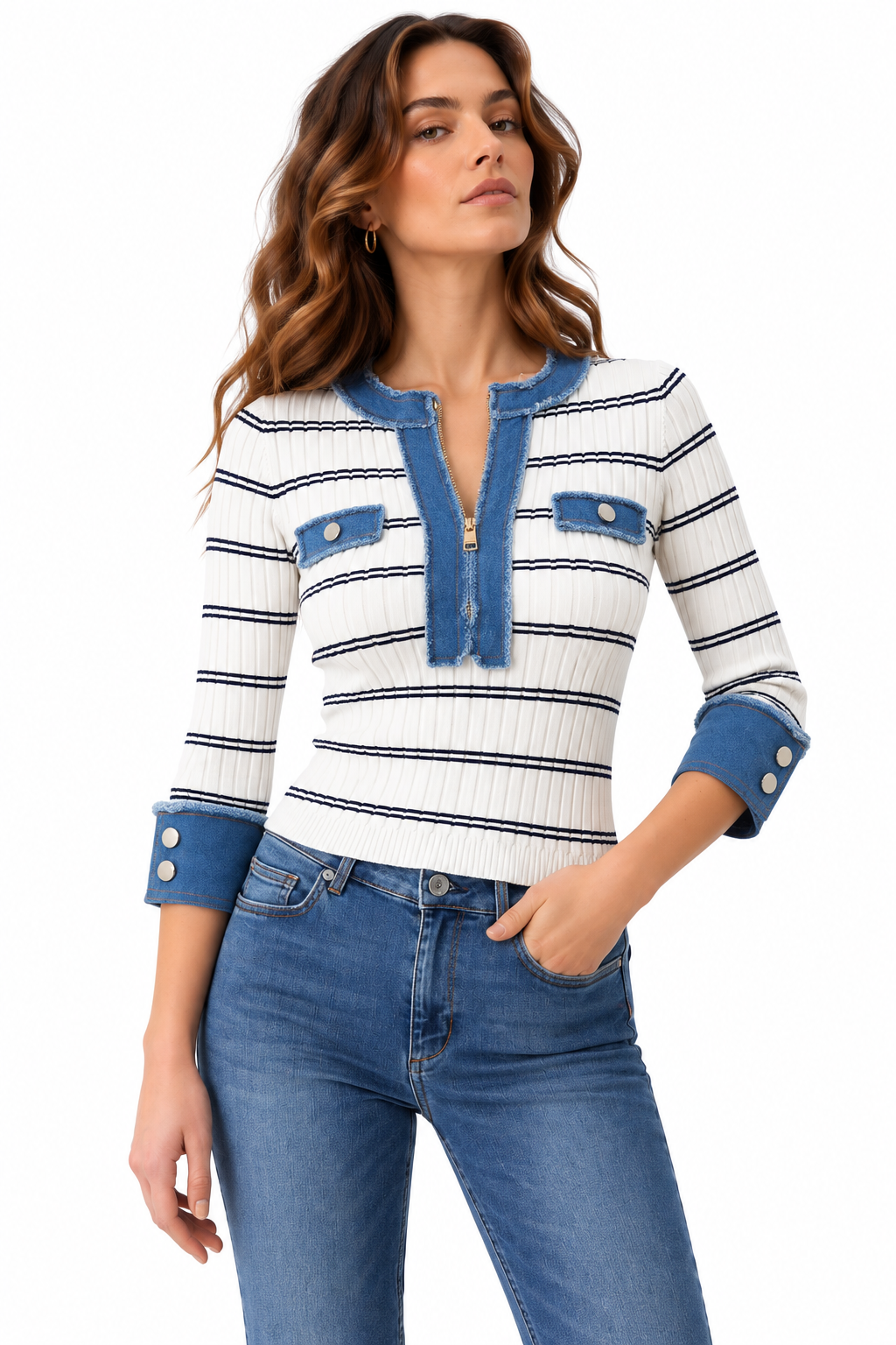 LIUJO ECS MAGLIA CHIUSA M/L BLUE