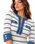 LIUJO ECS MAGLIA CHIUSA M/L BLUE