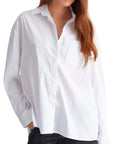 LIU JO CAMISA OVER POPELINE BLANCA