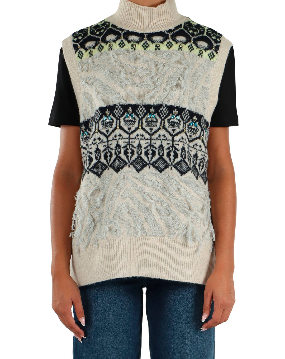 LIU JO SWEATER NATURAL FAIR ISLE