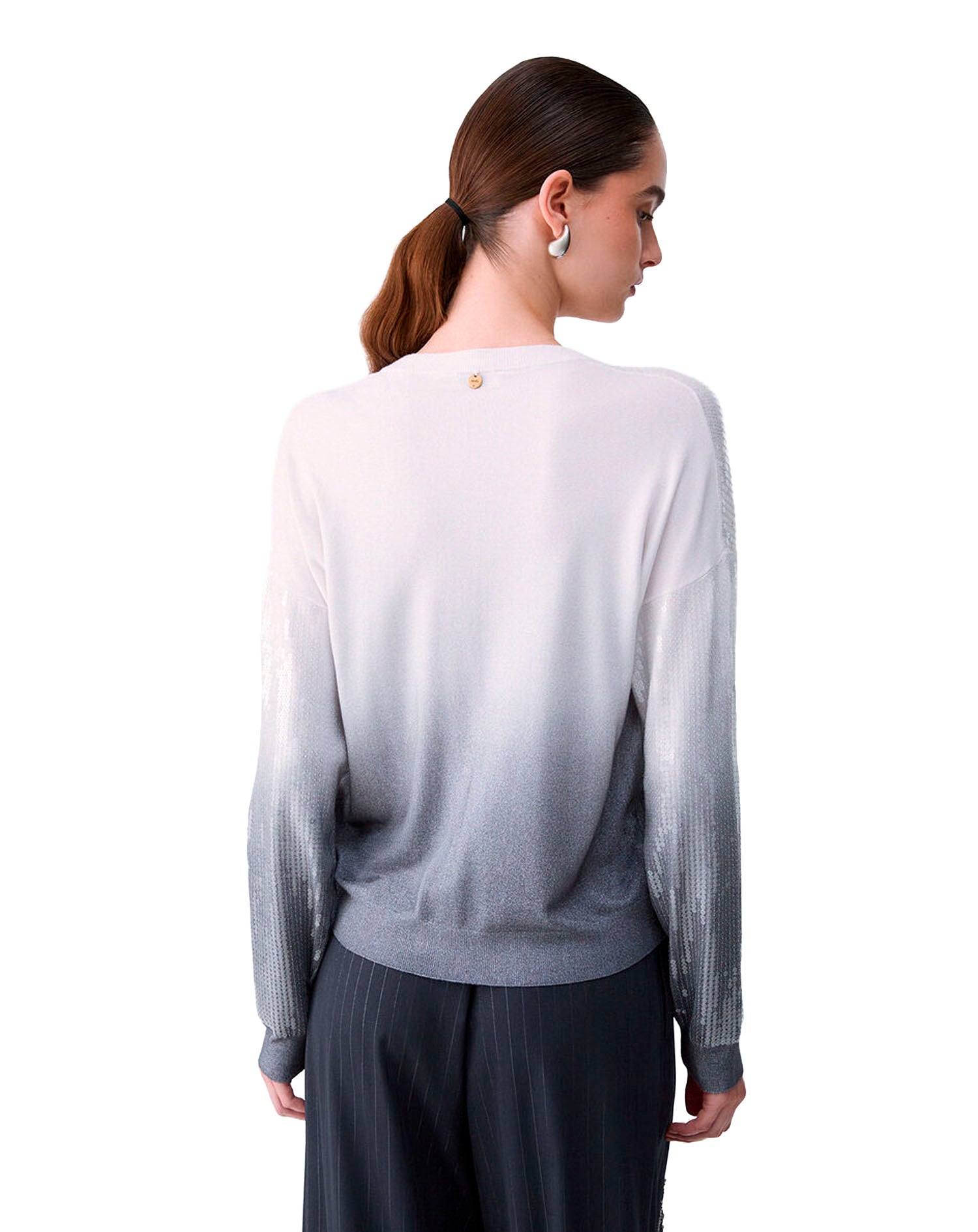LIU JO SWEATER GRAY SHADED