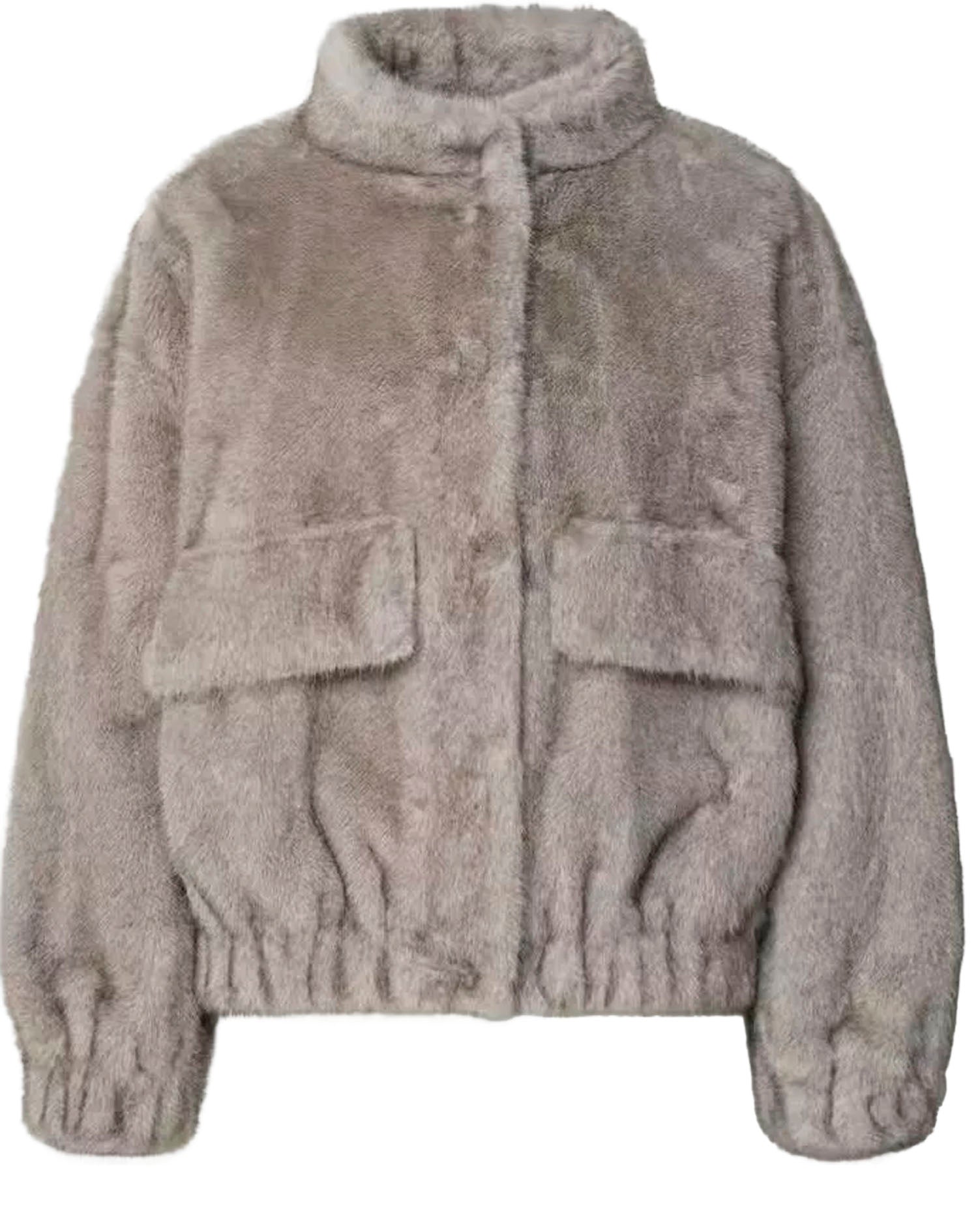 LIU JO SHORT COAT SILVER GREY